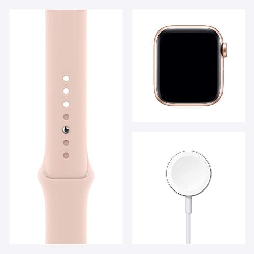 Apple Watch SE (GPS + Cellular, 40mm) - Gold Aluminum Case with Pink Sand Sport Band (Renewed) thumbnail 6