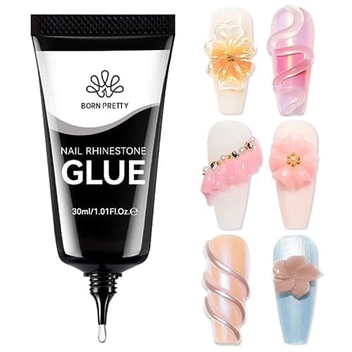 Born Pretty Rhinestone Glue für Nail Charms Nägel Nail Glue Nail Art Strass Kleber für 3D Nägel Edelsteine Perlen Nail Art Juwelen Gehärtet Brauchen Nail Art DIY zu Hause 30ML - Image 1