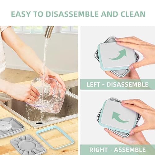 Ankou Airtight Food Storage Container Sets with Lids 6Pcs Pop Containers for Kitchen Pantry Organization BPA-Free Stackable Kitchen Storage Containers for Cereal Flour Sugar (0.5, 1.2, 1.8qt)*2 thumbnail 4