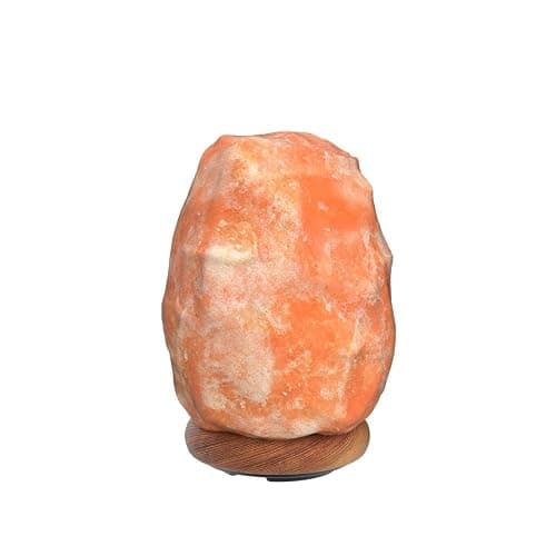 WBM Salt Lamp - USB Himalayan Salt Lamp with Touch Dimmer Control, Natural Pink Crystal, 5-7 lbs, Wooden Base, LED Bulb, Room Decor, Home Decor, Relaxation, Ambiance, Gift thumbnail 5