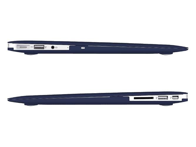 UESWILL Compatible with MacBook Air 13 inch Case 2010-2017 Release Model A1369 A1466, Smooth Matte Hard Shell Case Cover + Microfibre Cleaning Cloth, Navy Blue thumbnail 5