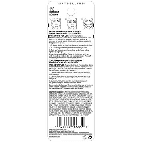 Maybelline Instant Age Rewind Eraser Dark Circles Treatment Multi-Use Concealer, 148, 1 Count (Packaging May Vary) thumbnail 10