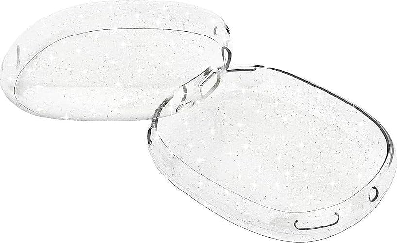 SaharaCase Hybrid Flex Cover Case for Apple AirPods Max [Rugged] Headphone Protection Antislip Grip Slim (Transparent Sparkle) thumbnail 2