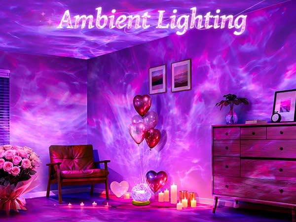 One Fire Ocean Projector for Bedroom,18-Color LED Mood Lighting,Girls Gifts | 3-in-1 Sunset Ocean Northern Lights Projector – Remote, 6 Brightness, 1-Hr Timer, Calming Decor for Bedroom Bathroom Dorm thumbnail 8