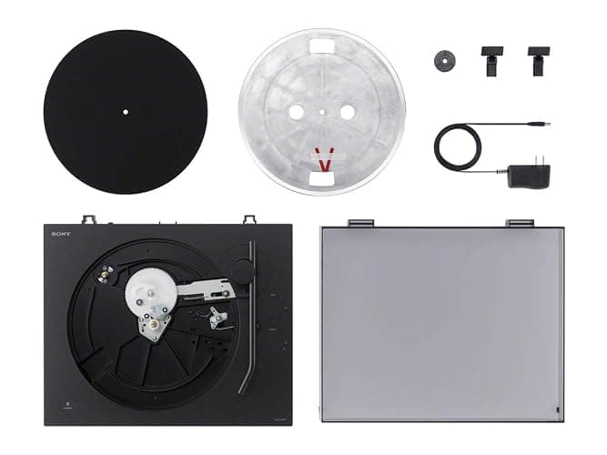 Sony PS-LX310BT Bluetooth Turntable with built-in Phono Pre-Amp, 2 speeds and 3 gain modes, Black thumbnail 6
