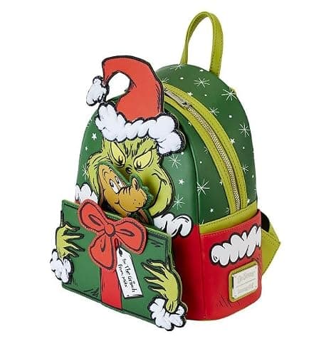 Loungefly Dr. Seuss' How the Grinch Stole Christmas! Santa Cosplay Mini Backpack thumbnail 4