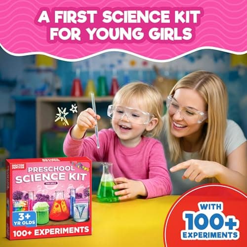 Doctor Jupiter Preschool Science Kit for Kids Ages 3-5 | Toddler Learning Activities, Birthday Gift Ideas for 3-4-5 Year Old Girls | Learning & Educational Toy STEM Kit with 100+ Experiments thumbnail 2