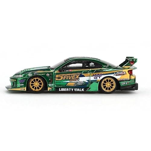 Diecast Model Car Compatible with Mini GT 1:64 Nissan Silvia S15 LB-Super Silhouette LBWK 2024 Fausto Racing Limited Edition MGT00858 thumbnail 3