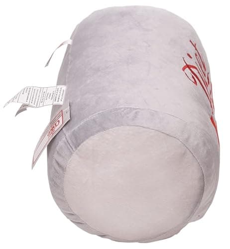 Mark Feldstein & Associates Coca Cola Diet Coke Can Classic Gray Embroidered Plush Throw Pillow, 13 in thumbnail 5