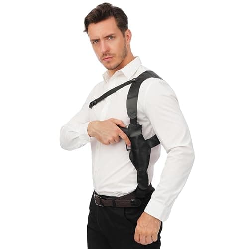 P'tit Clown - 22021 - Holster d'Épaule - Accessoire Déguisement Policier, Officier de Police, Militaire - Pour Compléter Tenue Carnaval, Cosplay, Fête Costumée thumbnail 2