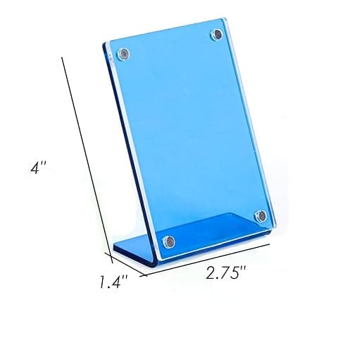 shantmay Acrylic Magnetic Picture Frames for Instax Polaroid,Table Top Mini 2x3 Wallet Size Photo Frame for Desk Decor (colorful 8 pack) thumbnail 3