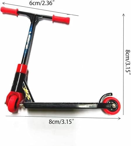 Jizlan 4Pcs Professional Finger Scooter Toy Alloy Metal for Use Fingerboard Obstacles Fingerboard Parks and Competitions, Skateboards Finger Boards, Alloy+Plastic thumbnail 3