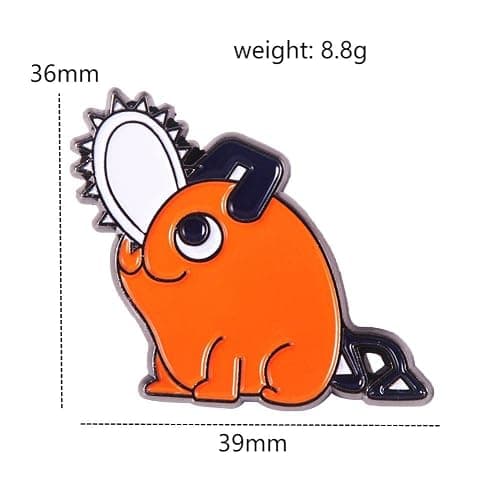 Anime Chainsaw Pochita Brooch Pins - Makima Pochita Cosplay Enamel Pins - Metal Badge Jewelry Accessory for Backpack Clothes Caps thumbnail 2