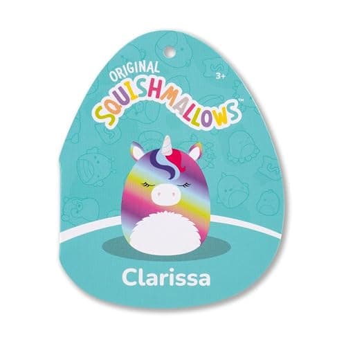 Squishmallows Original 8in Clarissa the Rainbow Unicorn with Fuzzy Belly – Official Jazwares Plush (Little) thumbnail 7