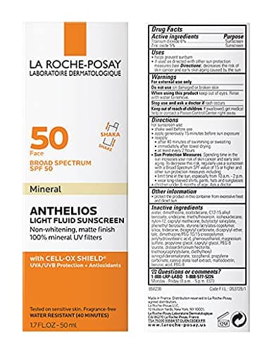 La Roche-Posay Anthelios Sunscreen SPF 40, Ultra-Light Fluid Broad Spectrum SPF 40, Face Sunscreen with Titanium Dioxide Mineral, Lightweight & Fast-Absorbing, Oil-Free, Matte Finish thumbnail 9