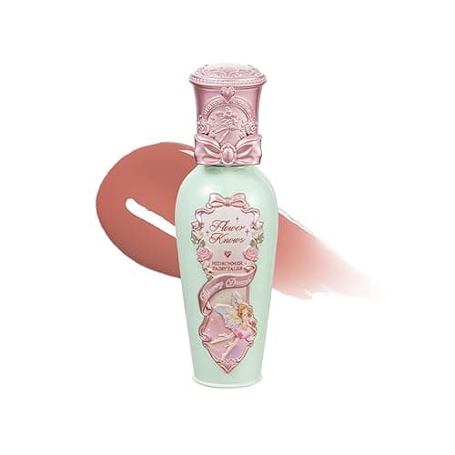 Flower Knows Midsummer Fairytales Coating Lip Lacquer,Glowy Non-Fading Lip Gloss,Hydrating Tinted Lip Oil for Girls&Women,Vegan & Cruelty Free,0.17Fl Oz(G08 Mystery Island) - G08 Mystery Island - 0.17 Fl Oz (Pack of 1)