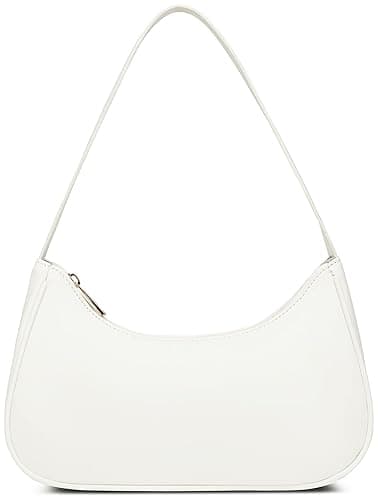 Afashor Shoulder Bags for Women Vegan Leather Hobo Sling Tote Handbag Retro Clutch Purse with Zipper Closure - Image 1