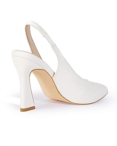 gihubafuil Womens Slingback Kitten Heels Closed Pointed Toe Wedding Party Dress Pumps Shoes thumbnail 5