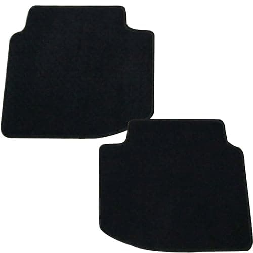 IKON MOTORSPORTS Floor Mats Compatible with 1996-2000 Honda Civic Coupe Hatchback Sedan, Nylon Black Front Rear Carpet 1997 1998 1999 thumbnail 3