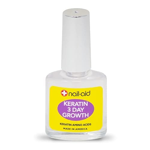Nail-Aid Keratin 3 Day Growth Nail Treatment & Strengthener, Clear, 0.55 Fl Oz thumbnail 4