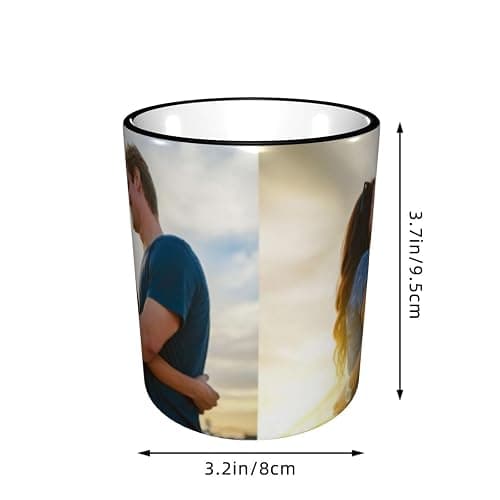 XEEVYAP Customize Photo Coffee Mugs Personalized Mug with Picture Text Image Logo Customized 11 Oz Tea Cup for Men Women Customized Gifts Dad Mom Family Best Friend, Black thumbnail 3
