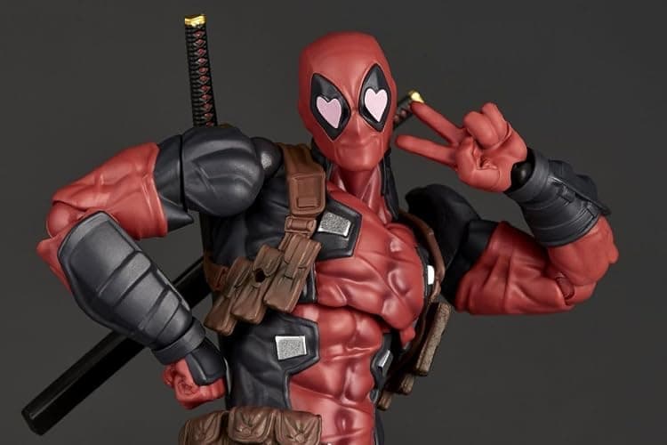 Kaiyodo Revoltech Amazing Yamaguchi Deadpool Ver. 2.5, Total Height: Approx. 6.7 inches (170 mm), Non-scale, PVC & ABS, Painted Action Figure, NR050 thumbnail 19