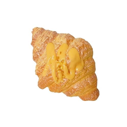 BELLYDOG Delightful Bread Squishies - Croissant - Realistic Slow Rising Fidget Toy, Scented Stress Relief, Fun Restaurant Decor, Safe PU Material for Endless Squeezable Joy! (Yellow) thumbnail 3