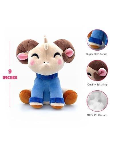 Youtooz Jschlatt Ram Plushie 9" Inch, Jschlatt Soft Rammie Plush Collectible by Youtooz Plush Youtubers Creator Collection thumbnail 4