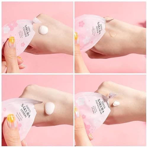 Mini Travel Skincare Products, Mini Travel Items Including Isolation Cream, Face Wash, Serum, Toner, Lotion, Cream, Sakura Mud Mask, Face Skin Care Routine Kit Organic Skin Care Set (70pieces) thumbnail 4