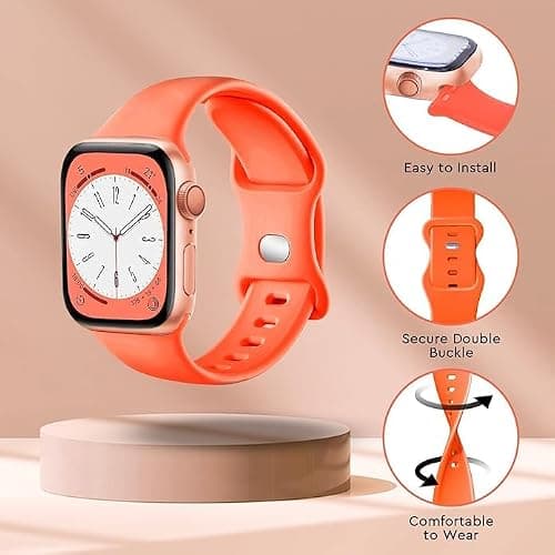 15Pack Watch Bands Compatible for Apple Watch Band 38mm 40mm 41mm 42mm 44mm 45mm 46mm 49mm Women Men, Soft Silicone Sport Band Strap for iWatch Bands Series Ultra 11 10 9 8 7 6 5 4 3 2 1 SE thumbnail 3
