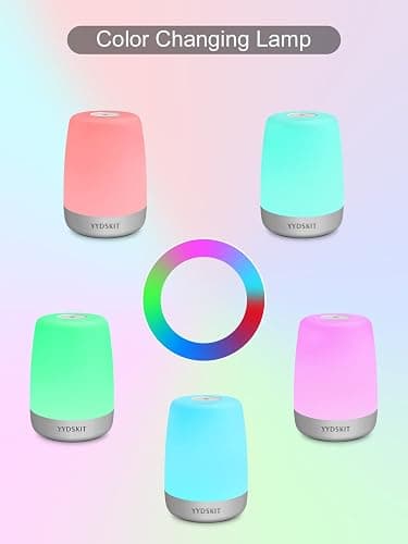 YYDSKIT Night Light for Kids & Nursery - Rechargeable Touch Lamp, Portable Nursing Lamp with Soft & Warm Light for Newborn, 3 Timers, Up to 200H thumbnail 7