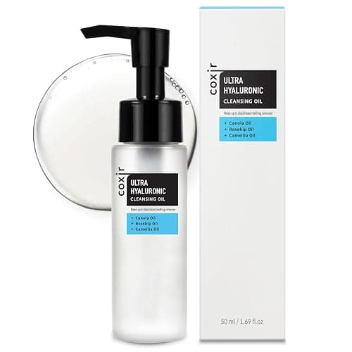 coxir ULTRA HYALURONIC CLEANSING OIL, Travel-Size, Korean Facial Cleanser l Blackhead, Makeup Removal with Hyaluronic Acid, Cruelty Free, No Mineral Oil [1.69fl.oz (Pack of 1)] - Image 1