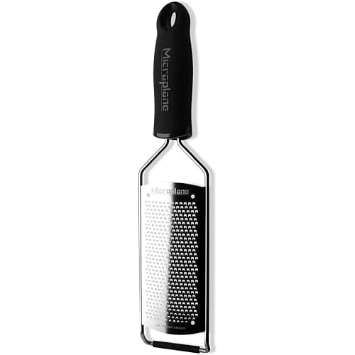 Microplane Gourmet Series Hard Cheese Grater (Fine, Black) - Image 1