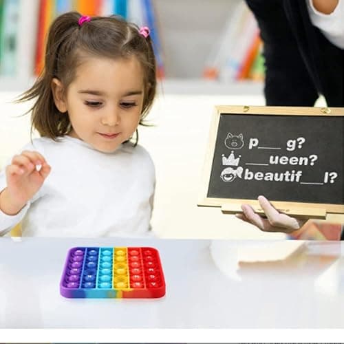 AK-SHIP 2 in 1 Fidget Toys, ABC Learning and Educational Toys, Poppers Fidget Toys,AK-SHIP Stress Relief, Autism Sensory Toys [26 Letters on One Side | Numbers 1-30 on The Other Side] (1 Pack) thumbnail 4