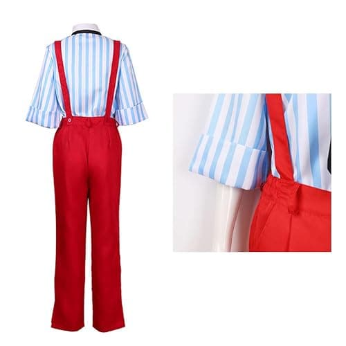 VSAEJO Kasane Costume Kasane Outfit Uniform Red Overalls Hat thumbnail 4