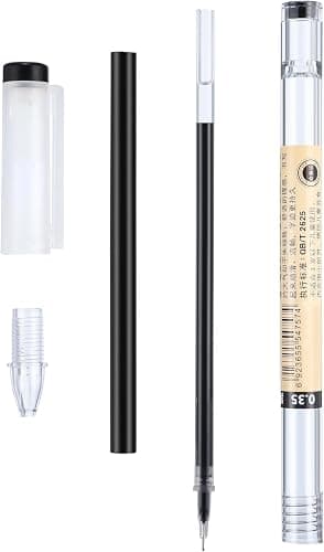 REXloyal 12 Pcs 0.35mm 3color Gel Ink Pen Japanese Stationery Extra Fine Chinese Ballpoint Pen for Office School Korean Stationery Supply thumbnail 6