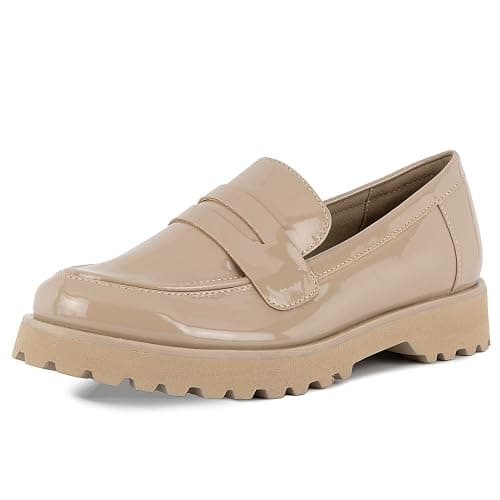Jones New York Women Platform Slip On Chunky Loafers Shoes Penny Loafers for Ladies - Image 1