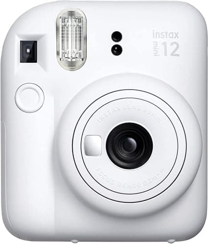 Fujifilm Instax Mini 12 Instant Camera Clay White + Fuji Film Value Pack (40 Sheets) + Shutter Accessories Bundle, Incl. Compatible Carrying Case, Quicksand Beads Photo Album 64 Pockets thumbnail 4