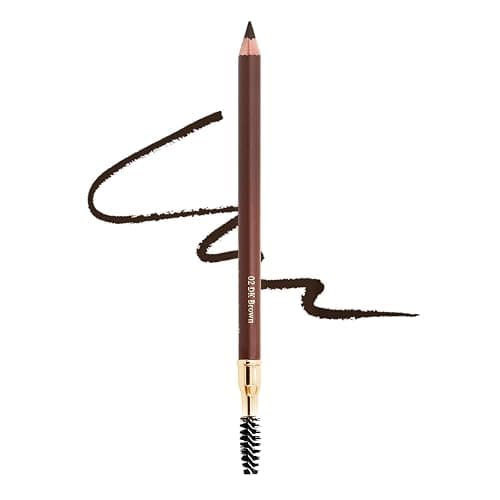 BODERMINCER Eyebrow Pencil Waterproof Long Lasting Brow Definer Pencil with Spoolie Brush, Smudge-Proof Natural Look Eyebrow Makeup Pen, 5 Colors Available (2# Dark Brown) - Image 1