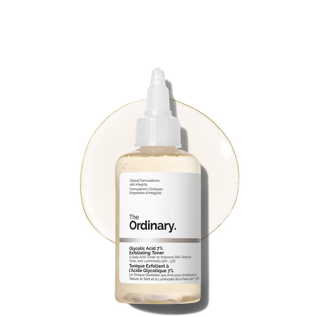 The Ordinary Glycolic Acid 7% Exfoliating Toner, Brightening and Smoothing Daily Toner for More Even-Looking Skin Tone, 100ml - Image 1