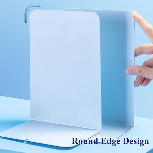 Blue Large Metal Bookends for Shelves thumbnail 4