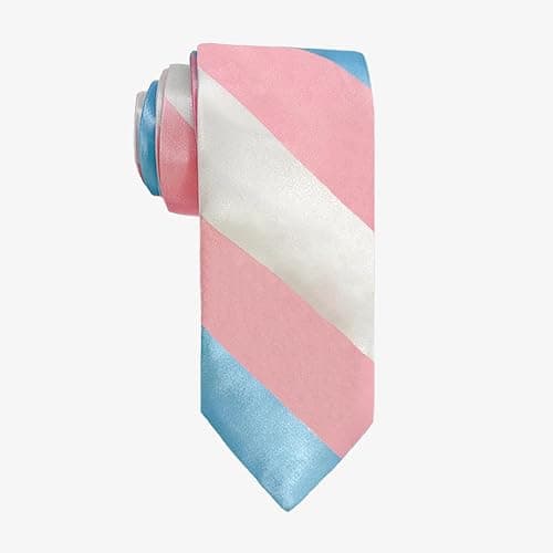 LGBT Pride Men's Tie Gay Rainbow Tie Bisexual Flag Neckties Funny Color Novelty Formal Business Neckties thumbnail 7