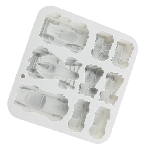 9 Cavity Racing Car Silicone Molds Car Themed Candy Mold For Chocolate Candy thumbnail 8