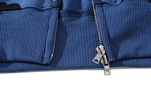 RICK TOP ONE Camouflage shark jacket men's fall and winter cardigan zipper embroidery hooded sweater large size couple models thumbnail 4