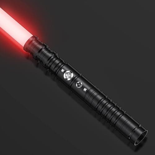 RGB Lightsaber Kids,Smooth Swing Light Saber with Sound Effects,7 Colors Aluminum Hilt LED Light Sword,Rechargeable Lightsaber for Halloween Cosplay Party Birthday Gift for Boys Girls Age 3+ - Image 1