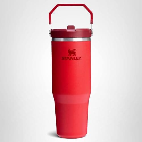 STANLEY IceFlow 2.0 Flip Straw Tumbler with Handle 30 oz | Twist On Lid and Flip Up Straw | Leak Resistant Water Bottle | Insulated Stainless Steel | BPA-Free | Chili Red thumbnail 10
