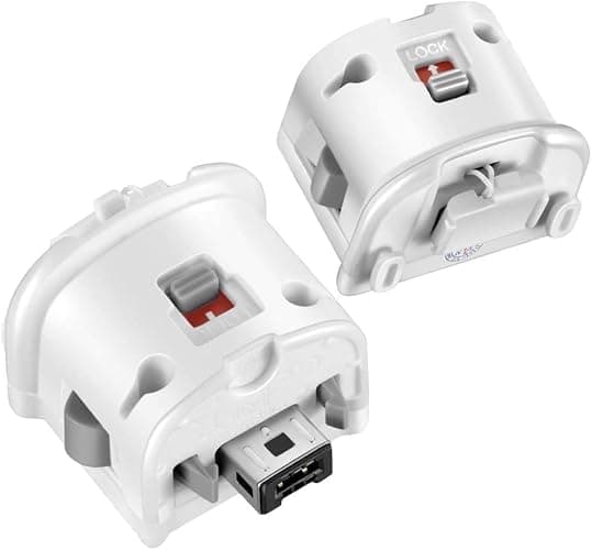 Machine-Ya 2 Pack Wii Motion Plus Adapter,with Silicon Case for wii Remote Controller- External Remote Motion Plus Sensor Controller Wii U Motion Plus (White) thumbnail 7