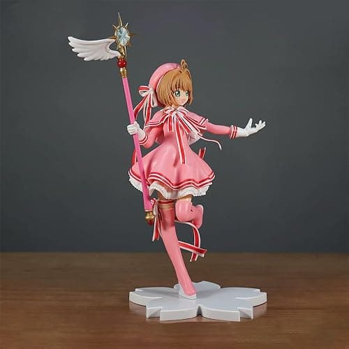 YLQANONG Cardcaptor Figures Kinomot Anime Figure Statues PVC CCS Anime Action Figurine for Fans thumbnail 2