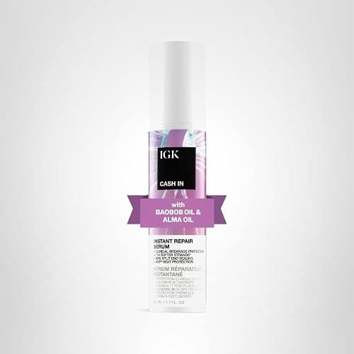 IGK CASH IN Instant Repair Serum | Breakage Protection + Seal Split Ends + Heat Protection | Vegan + Cruelty Free| 1.7 Oz thumbnail 8