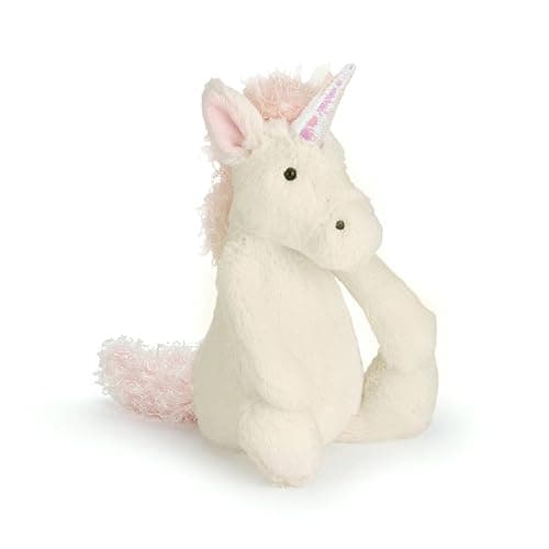 Jellycat Bashful Unicorn Stuffed Animal, Small, 7 inches - Image 1